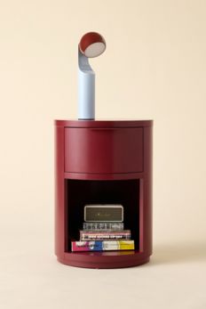 Slide View: 1: Kane Round Storage Nightstand