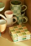 Thumbnail View 2: Subtle Art Studios Checkered Glass Tile Coaster