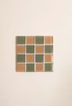 Thumbnail View 4: Subtle Art Studios Checkered Glass Tile Coaster