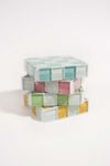 Thumbnail View 4: Subtle Art Studios Glass Tile Checkered Cube