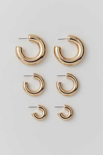 Chubby Hoop Earring Set