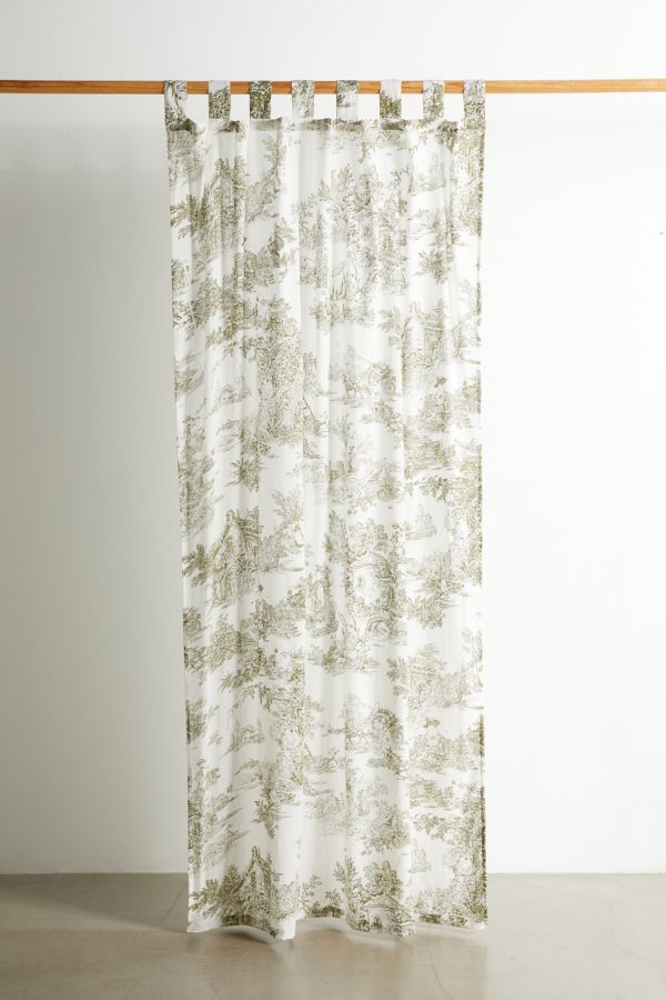 Slide View: 2: Frog Toile Window Panel