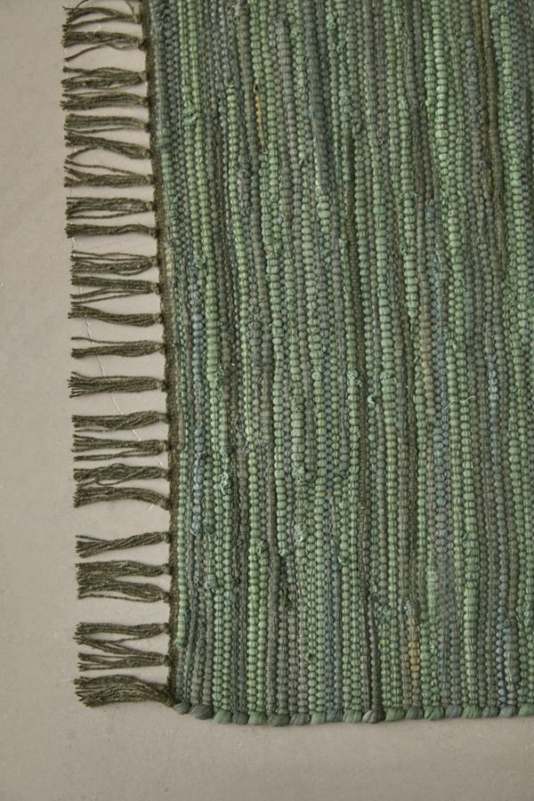 Slide View: 5: Urban Renewal Remnants Solid Chindi Rug