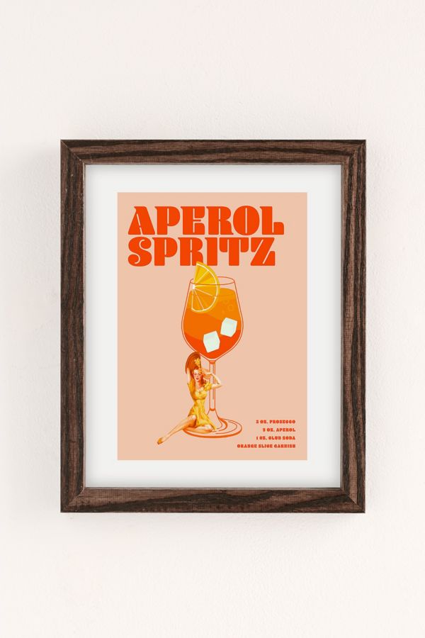 Slide View: 2: Art By Emily The Aperol Spritz Art Print