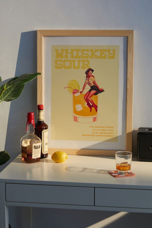 Slide View: 1: Art By Emily The Whiskey Sour Art Print