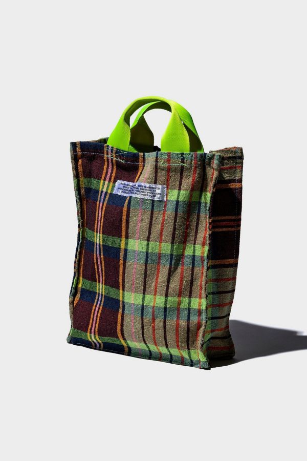 Slide View: 1: Puebco Recycled Check Fabric Document Bag