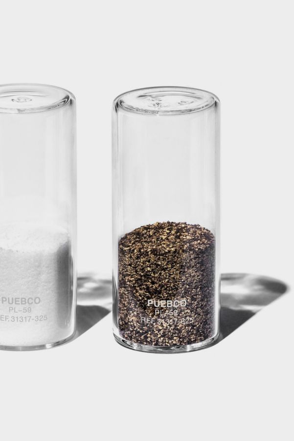 Slide View: 3: Puebco Glass Salt & Pepper Shaker Set