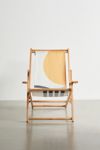 Thumbnail View 1: MoonlightPrint Deny Mid-Century Modern Sun & Rainbow Outdoor Folding Chair