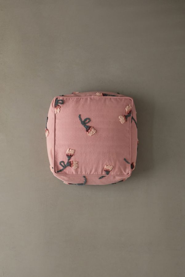 Slide View: 2: Lorena Canals Rose Floor Pouf