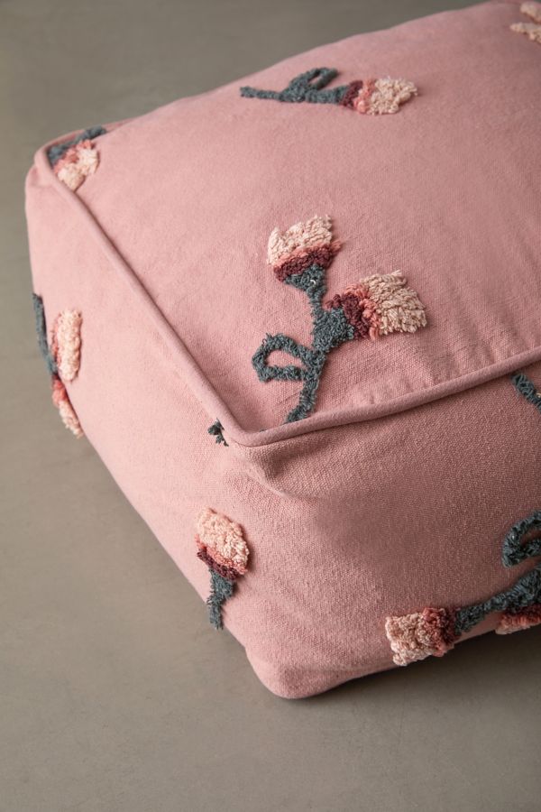 Slide View: 3: Lorena Canals Rose Floor Pouf