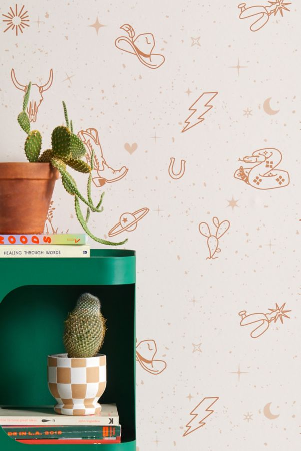 Slide View: 1: Allie Falcon Cowboy Things Removable Wallpaper