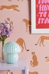 Thumbnail View 1: BlueLeLa Cheetahs Pattern On Pink Removable Wallpaper