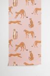 Thumbnail View 2: BlueLeLa Cheetahs Pattern On Pink Removable Wallpaper