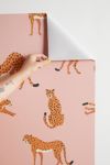 Thumbnail View 3: BlueLeLa Cheetahs Pattern On Pink Removable Wallpaper