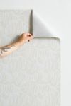 Thumbnail View 3: Iveta Abolina Chunky Squiggle Cream Linen Removable Wallpaper