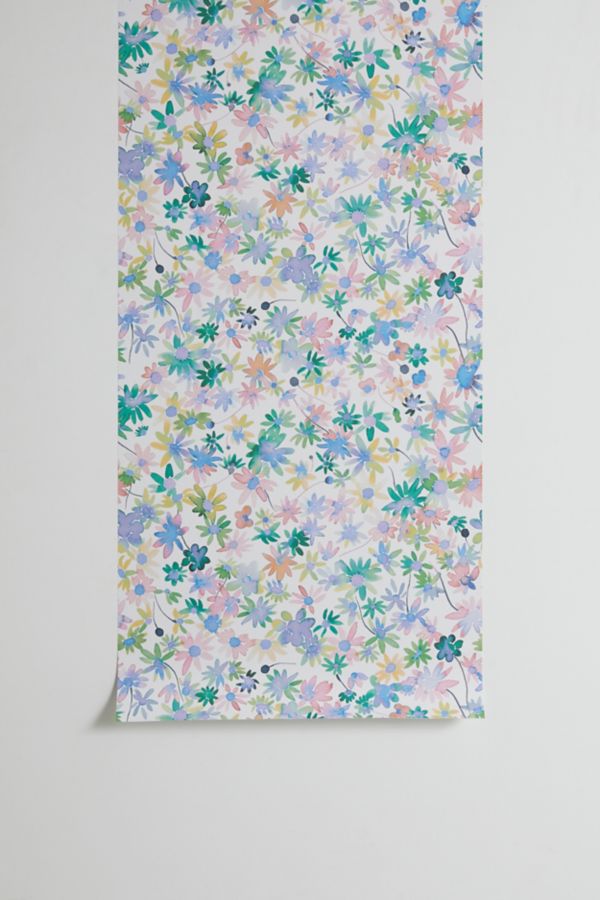 Slide View: 2: Ninola Design Daisies Spring Blooms Removable Wallpaper