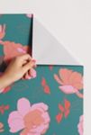 Thumbnail View 3: FEMcreative English Roses In Pink And Green Removable Wallpaper