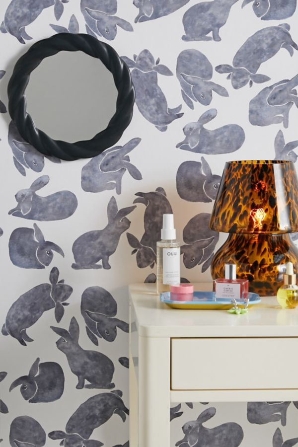 Slide View: 1: Studio Polilla Bunny Poses Removable Wallpaper