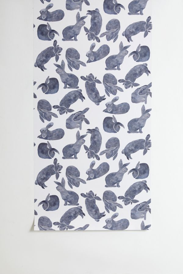 Slide View: 2: Studio Polilla Bunny Poses Removable Wallpaper