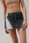 Thumbnail View 1: BDG Suki Racer Moto Denim Micro Mini Skirt