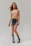 Thumbnail View 2: BDG Suki Racer Moto Denim Micro Mini Skirt