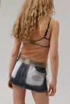 Thumbnail View 4: BDG Suki Racer Moto Denim Micro Mini Skirt