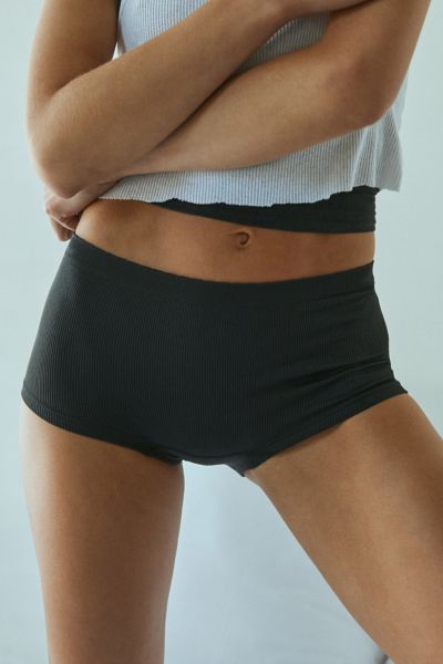 Out From Under Ribbed Seamless Boyshort Undie