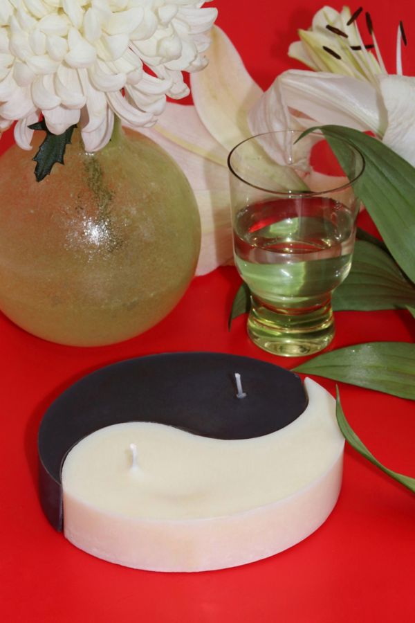 Slide View: 2: MMANN Candles Yin Yang Candle