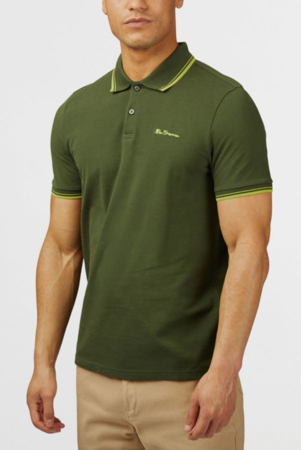 Slide View: 2: Ben Sherman Signature Cotton Pique Polo Shirt