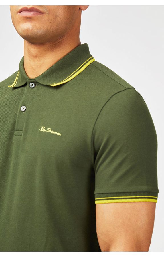 Slide View: 4: Ben Sherman Signature Cotton Pique Polo Shirt