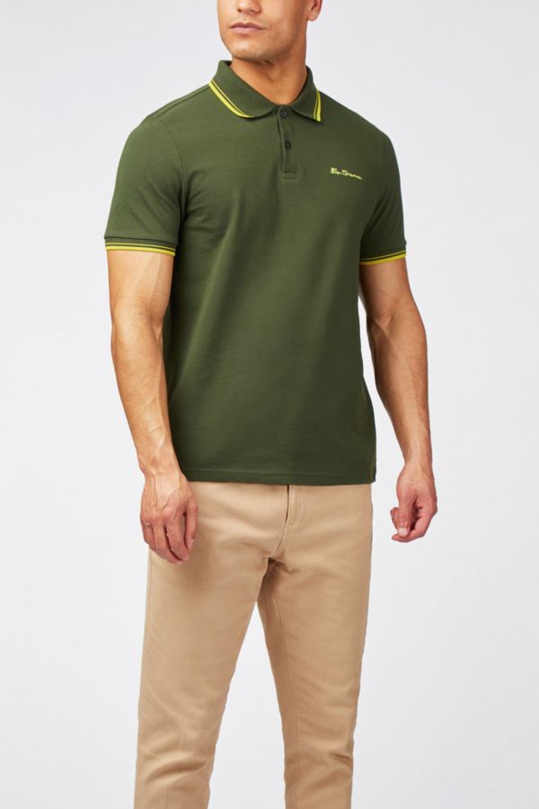 Slide View: 5: Ben Sherman Signature Cotton Pique Polo Shirt