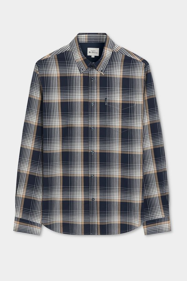 Slide View: 1: Ben Sherman Linear Check Button Down Shirt