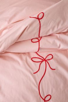 Slide View: 3: Lacey Bows Duvet Cover