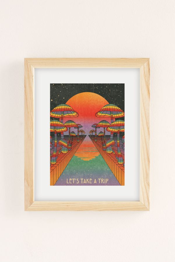 Slide View: 2: InkTally Rainbow River Let’s Take A Trip Art Print