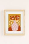 Thumbnail View 2: Miho Checkered Retro Flower Pot Art Print