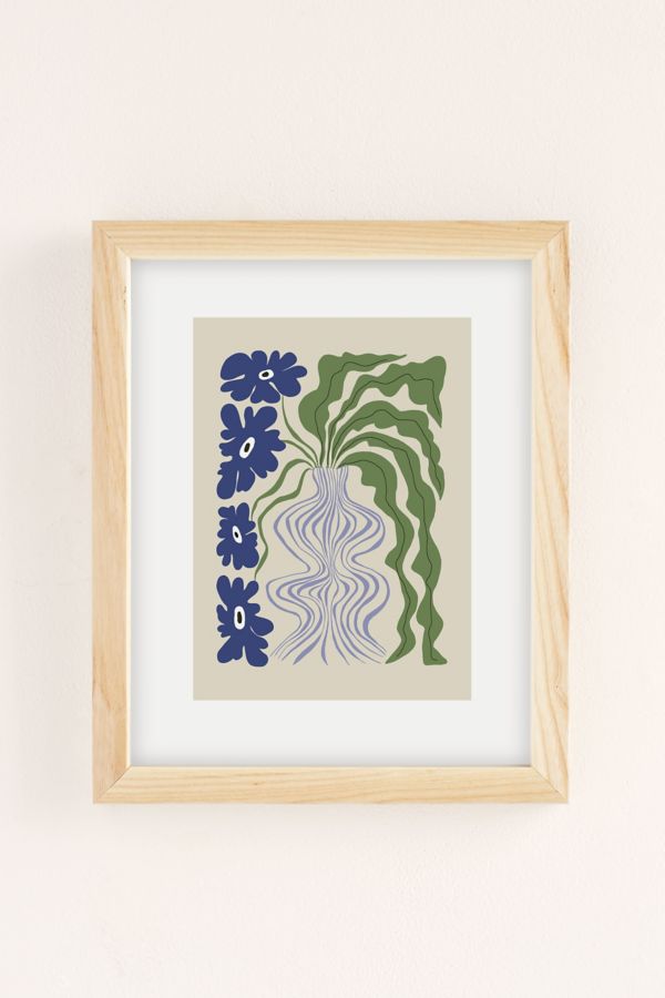 Slide View: 2: Miho Dropping Leaf Plant Art Print