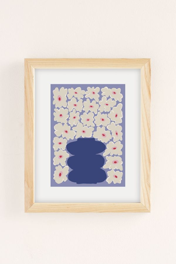 Slide View: 2: Miho Little Daisy Vase Art Print