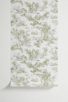 Slide View: 2: UO Home Frog Toile Removable Wallpaper