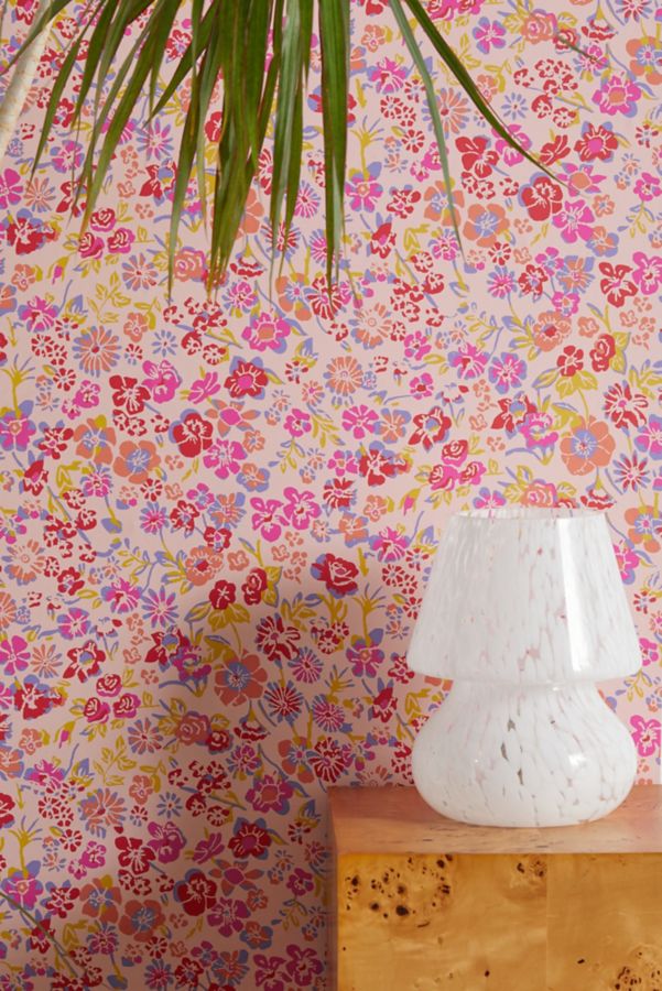 Slide View: 2: UO Home Abigail Floral Removable Wallpaper