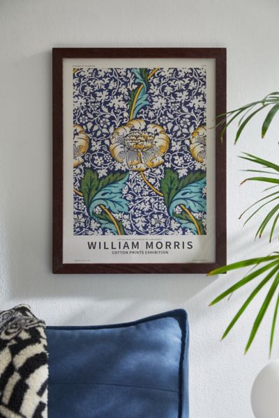 PSTR Studio William Morris Fleurs Bleues Frameless Art Print