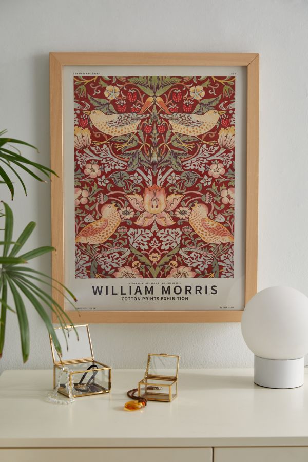 Slide View: 1: PSTR Studio William Morris Strawberry Thief Frameless Art Print