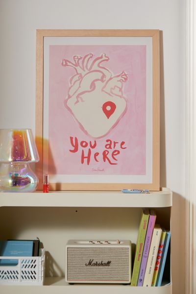 PSTR Studio Sissan You Are Here Frameless Art Print