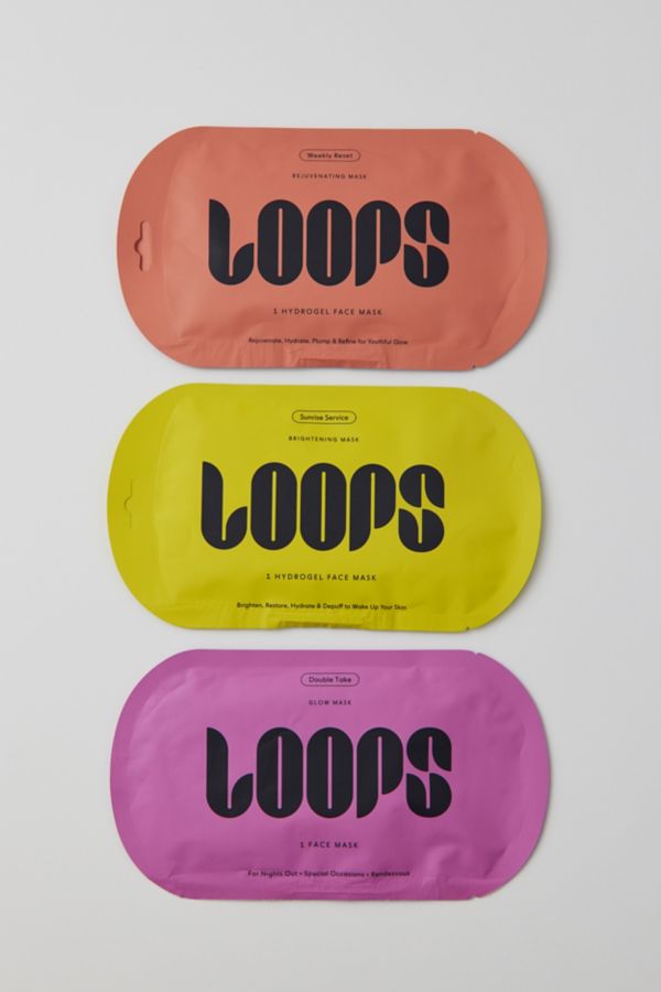 Slide View: 3: Loops Beauty UO Exclusive Hydrogel Face Mask Set