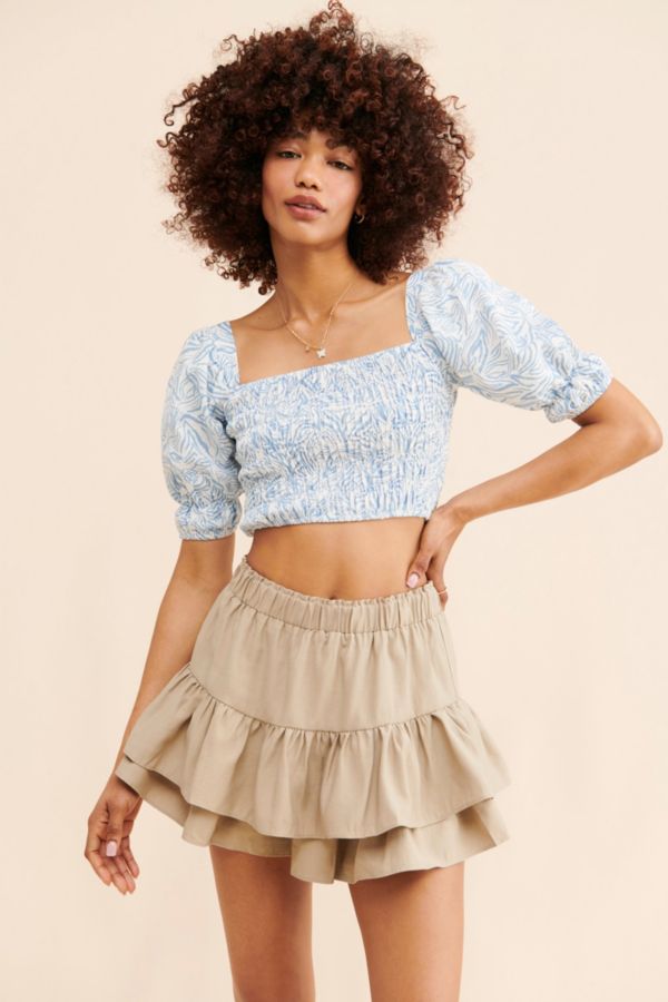 Slide View: 1: Girl & The Sun Maia Crop Top