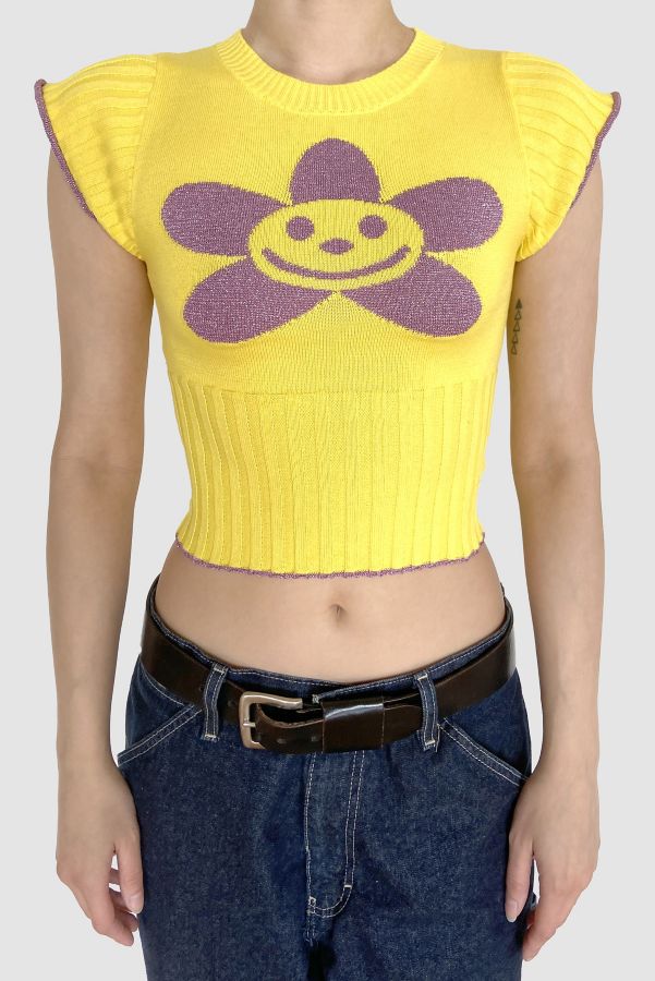 Slide View: 2: Stahl Knit Daisy Sweater Tee