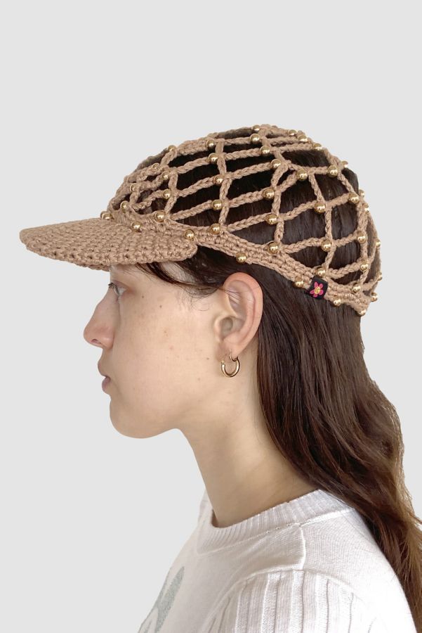 Slide View: 2: Stahl Knit Crochet Mesh Baseball Cap