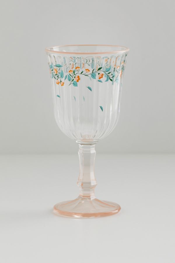 Slide View: 2: Botanical Stemmed Wine Glass