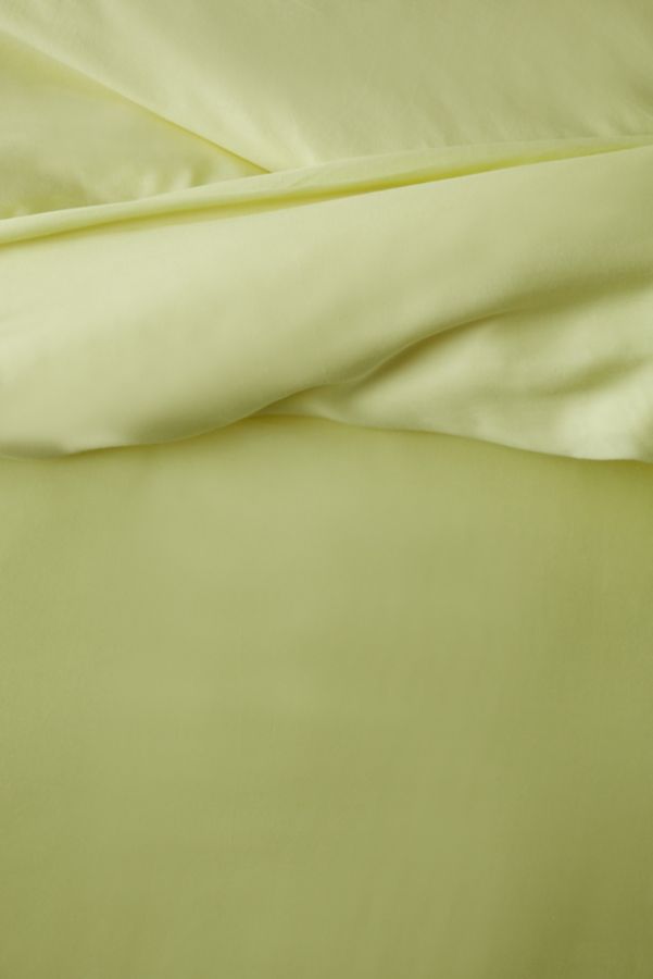 Slide View: 3: Sateen Ruffle Detail Duvet Cover