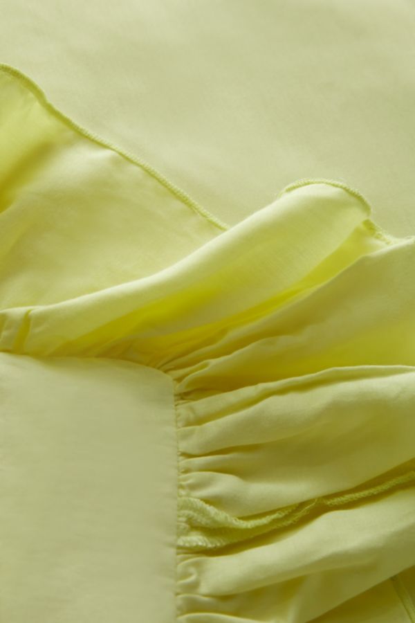 Slide View: 4: Sateen Ruffle Detail Duvet Cover