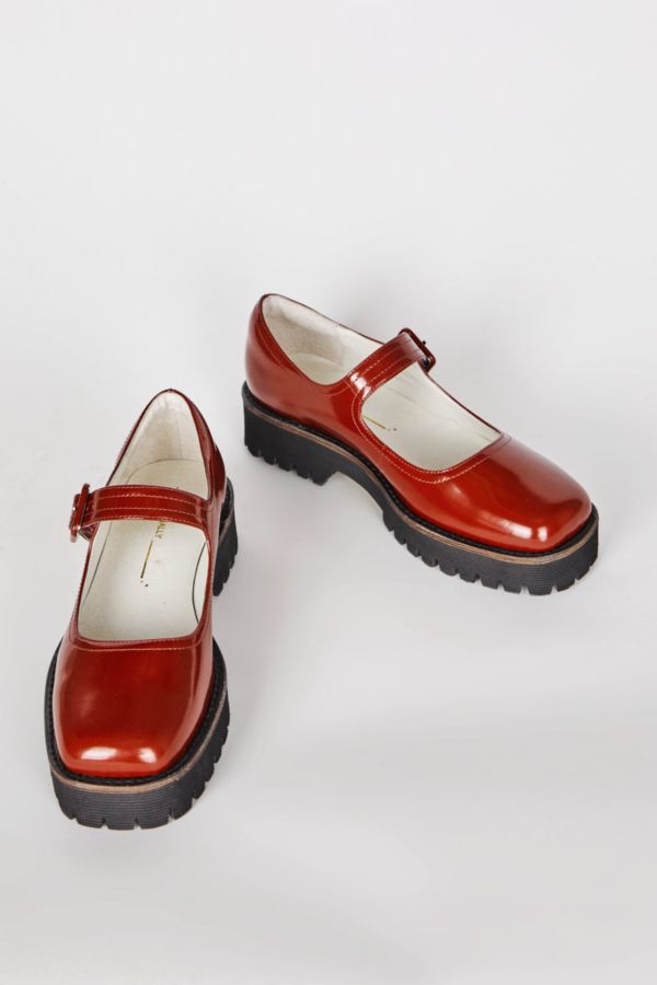 Slide View: 2: Intentionally Blank Veronica Leather Platform Mary Jane